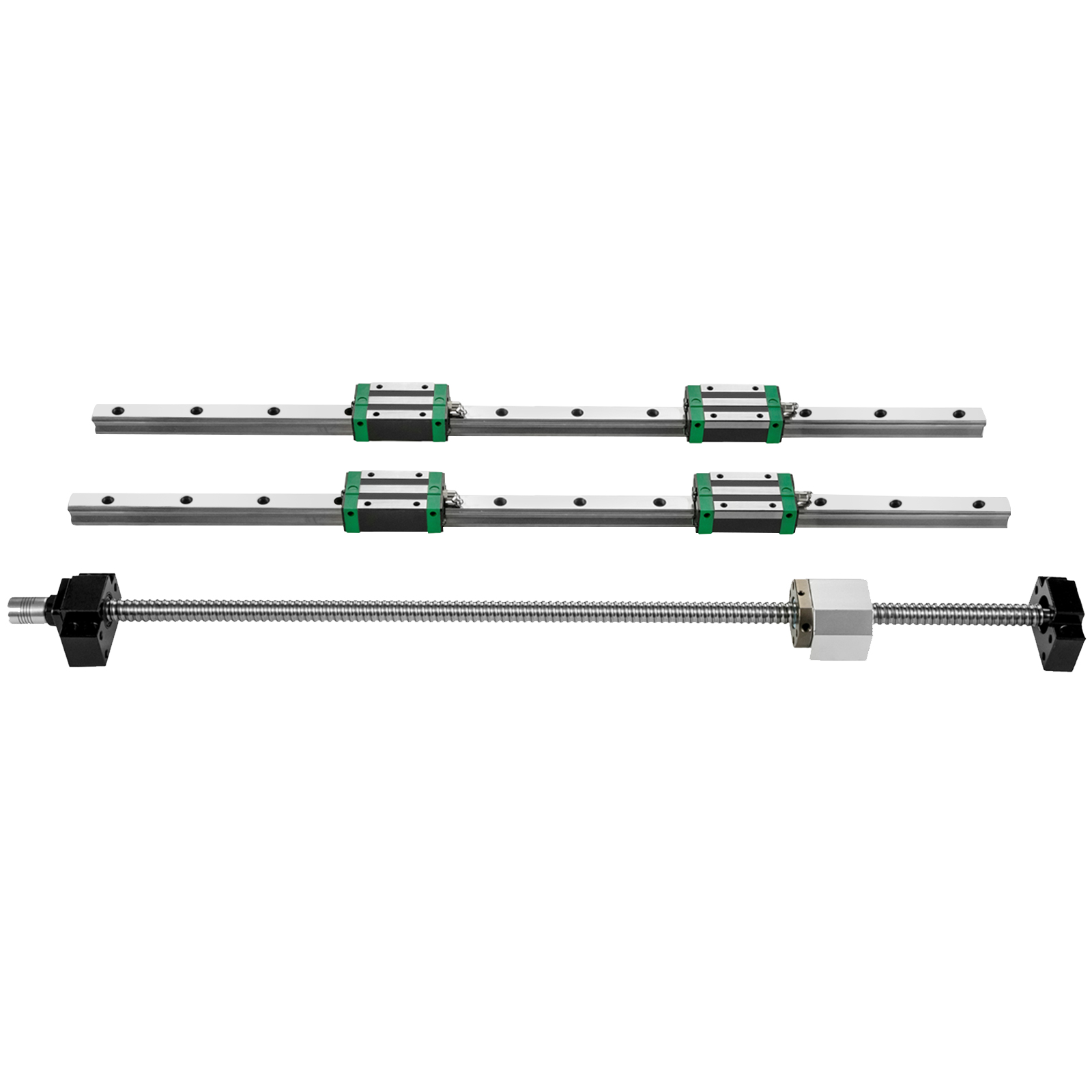 Hgr20 Linear Guide Rail Ballscrew Set - 2 sztuki liniowych prowadnic HGR20-1500 mm,