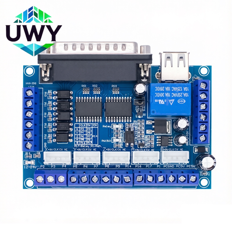 5 Axis Cnc Breakout Board Interface Mach3 - Płytka rozdzielcza MACH3 CNC z 5-osiowym
