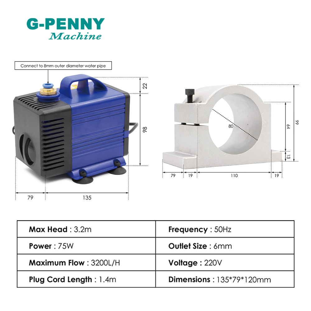 Zestaw wrzeciona do obróbki me – 2.2Kw Water Cooled Spindle Kit Vfd recenzja i cena